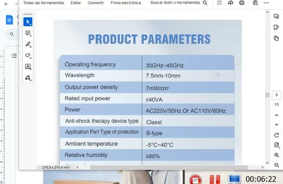 Ondas milimétricas — presentación del fabricante